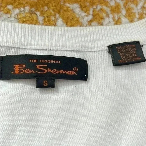 Ben Sherman color block mod lightweight sweater, dress small - Picture 2 of 7